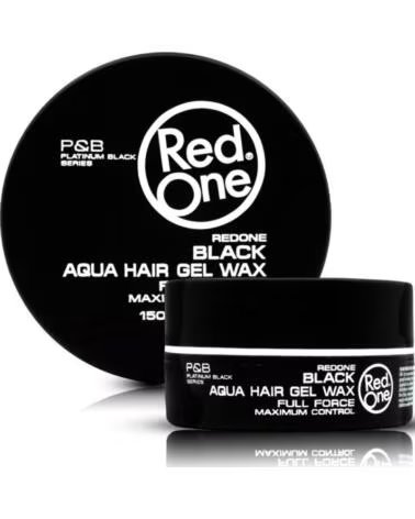 RED ONE Hair Styling Aqua Hair Gel Wax Black 150ml