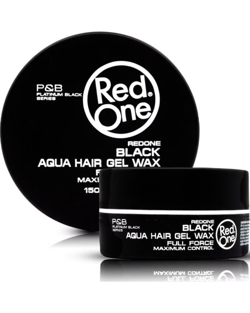 RED ONE Hair Styling Aqua Hair Gel Wax Black 150ml