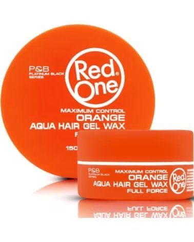 RED ONE Hair Styling Aqua Hair Gel Wax Orange 150ml