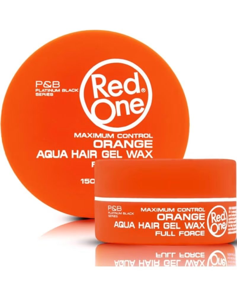 RED ONE Hair Styling Aqua Hair Gel Wax Orange 150ml
