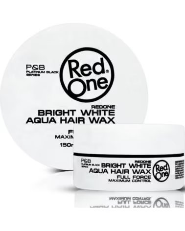 RED ONE Hair Styling Aqua Hair Wax Bright White 150ml