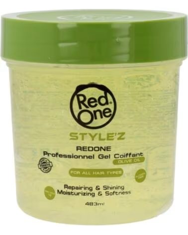 RED ONE StyleZ Hair Gel Fijador Aceite De Oliva 483ml