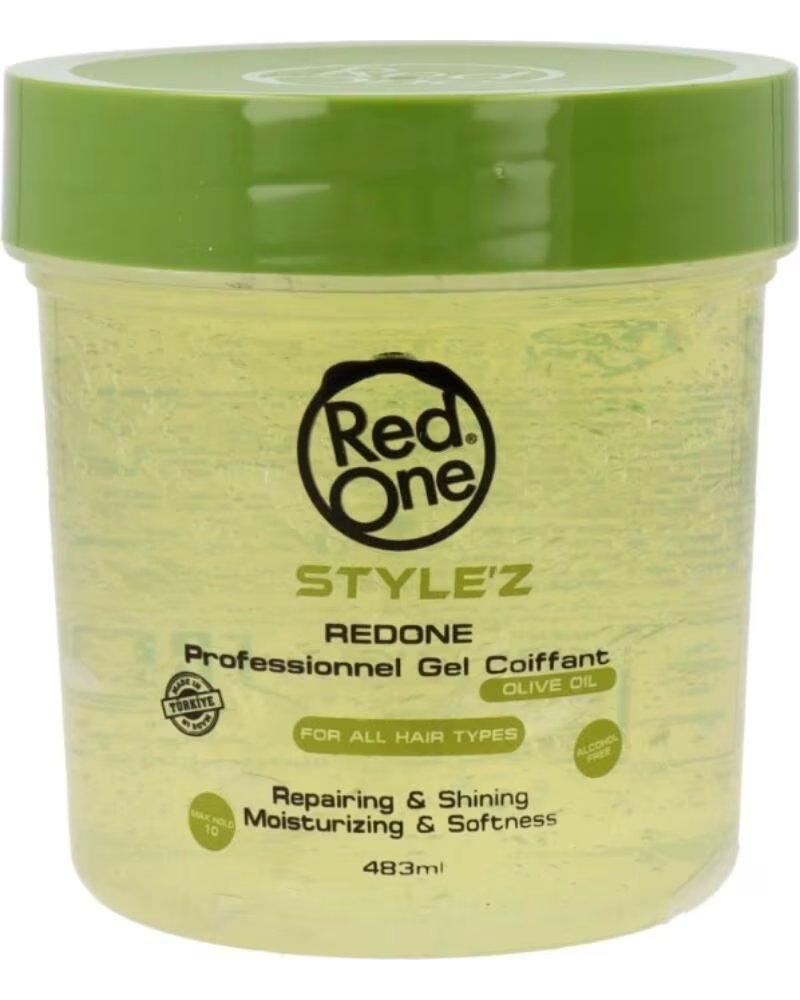 RED ONE StyleZ Hair Gel Fijador Aceite De Oliva 483ml