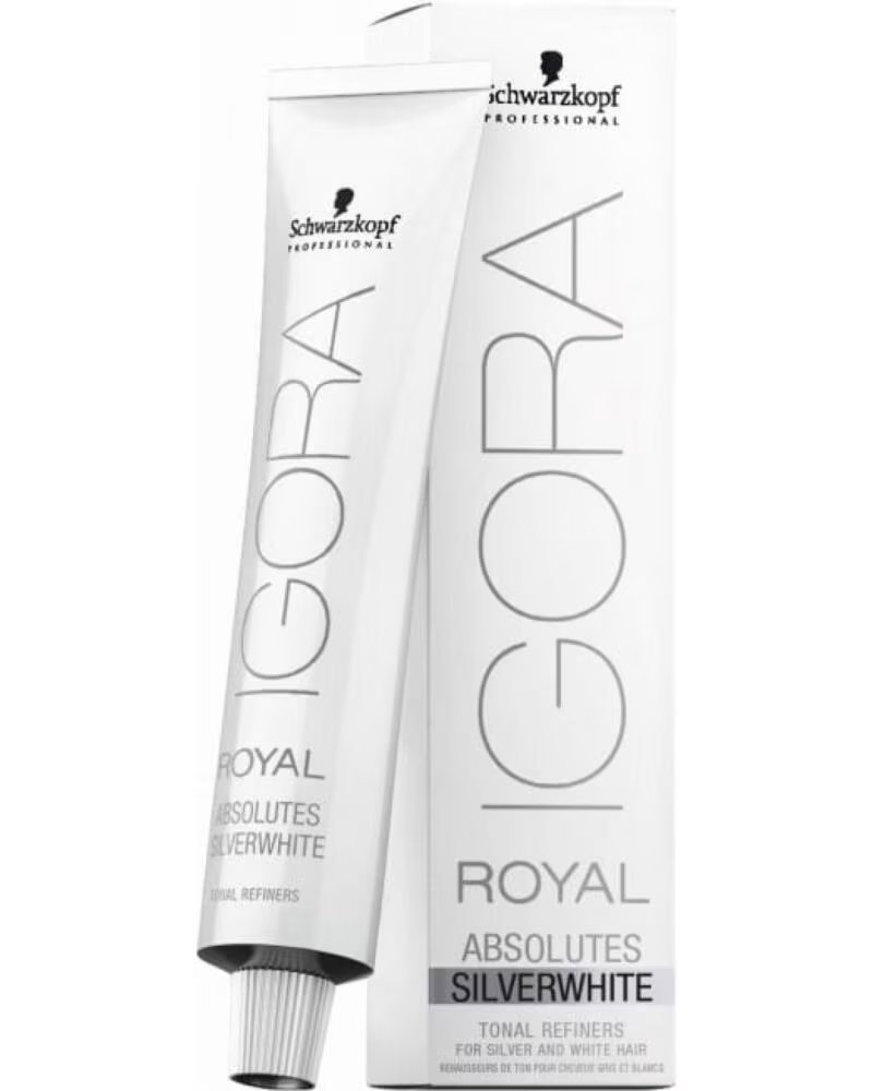 SCHWARZKOPF Professional Crema Colorante Igora Royal Absolutes Silverwhite matizador 60ml - Silver