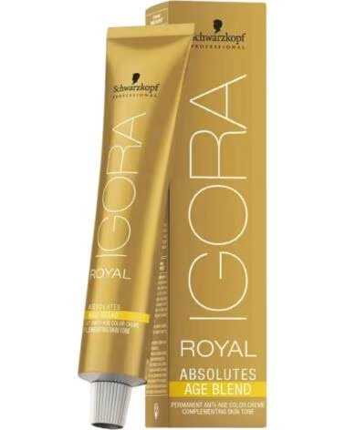 SCHWARZKOPF Professional Crema Colorante Permanente Igora Royal Absolutes 60ml - 8 07 Rubio Claro Natural Cobrizo