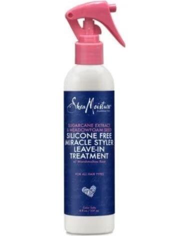 SHEA MOISTURE Sugarcane Extract Meadowfoam Seed Silicone Free Miracle Styler Leave-in Treatment 237ml