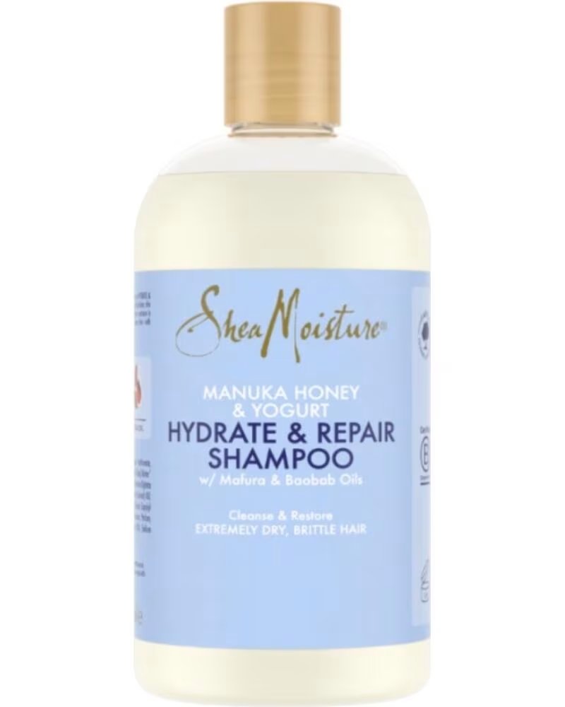 SHEA MOISTURE Yogurt Hydrate and Manuka Honey Repair Champu 384ml
