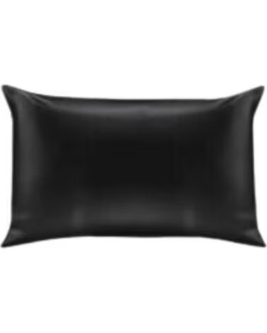 SOULTA Funda de almohada POP Negra – Anti Frizz Saten – Tamano 50×65