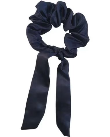 SOULTA Scrunchie Azul Marino con Lazo