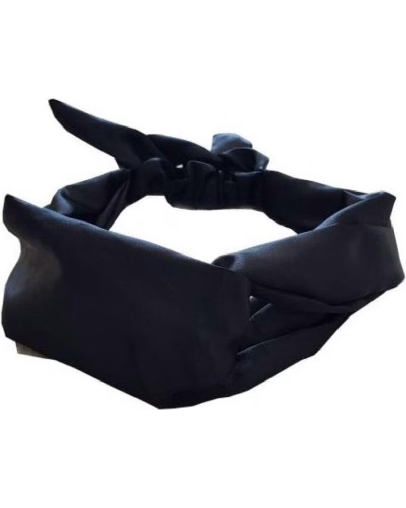 SOULTA Turbante de Saten Negro
