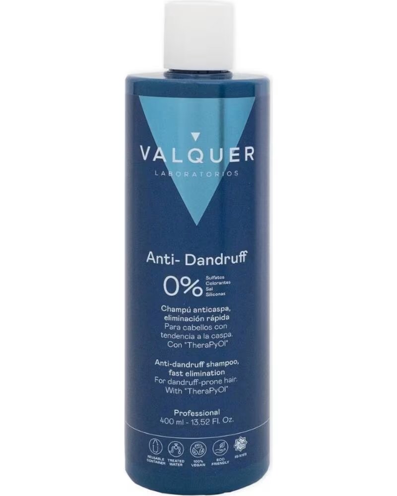 VALQUER 0% CHAMPÚ ANTICASPA 400ML