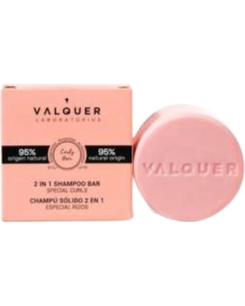 VALQUER CURL CHAMPÚ Y ACONDICIONADOR SÓLIDO 2 EN 1 70G