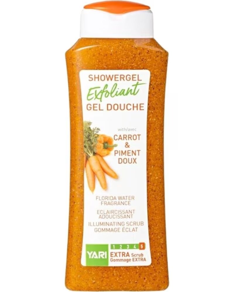 YARI Exfoliant Showergel Carrot and Piment Doux 500ml