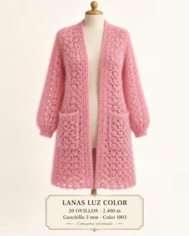 LUZ COLOR FILATO MOHAIR 90 ROSA SALMONE 1803 LANA