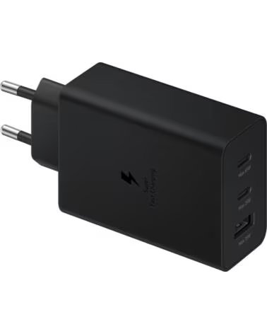 SAMSUNG Cargador duo usb tipo a 2 x usb tipo c negro 65w