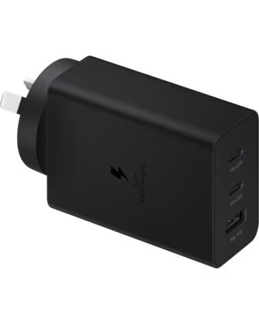 SAMSUNG Cargador duo usb tipo a 2 x usb tipo c negro 65w