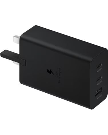 SAMSUNG Cargador duo usb tipo a 2 x usb tipo c negro 65w