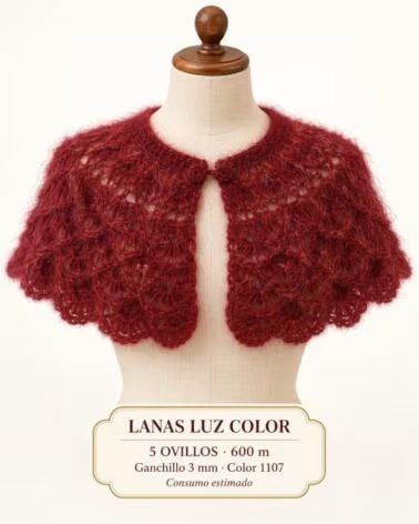 LUZ COLOR FILATO MOHAIR 90 BORDEAUX-ORO 1107 LANA