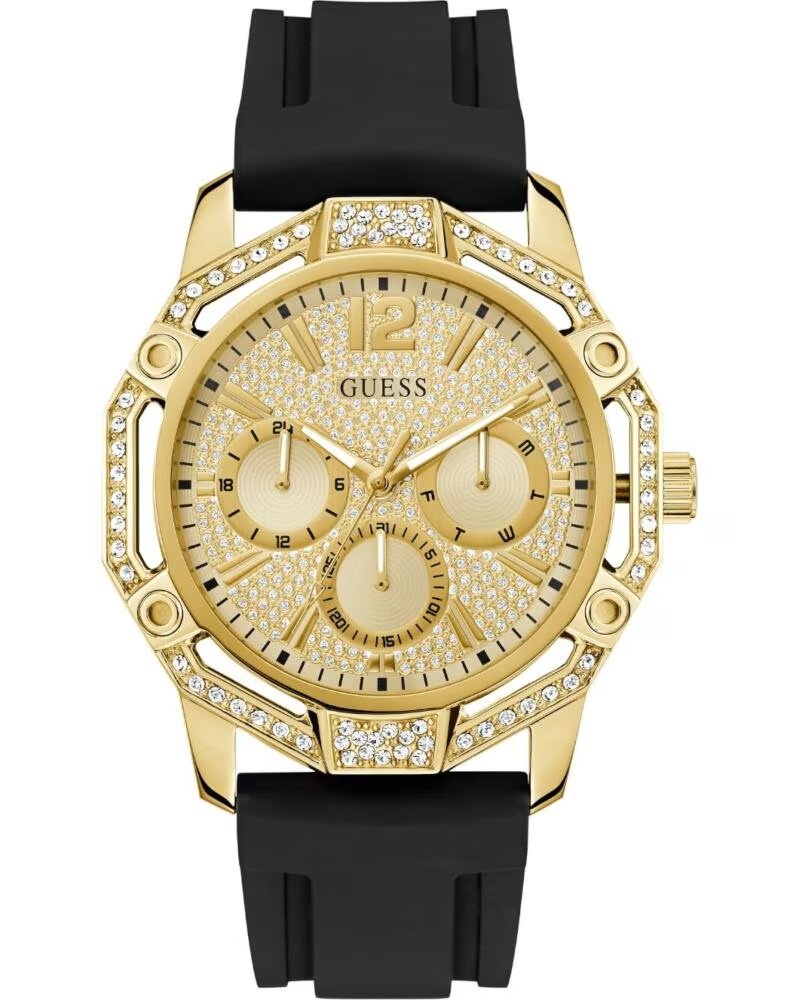 RELOJ GUESS GW0954G2 DORADO CON CORREA NEGRA NEGRO