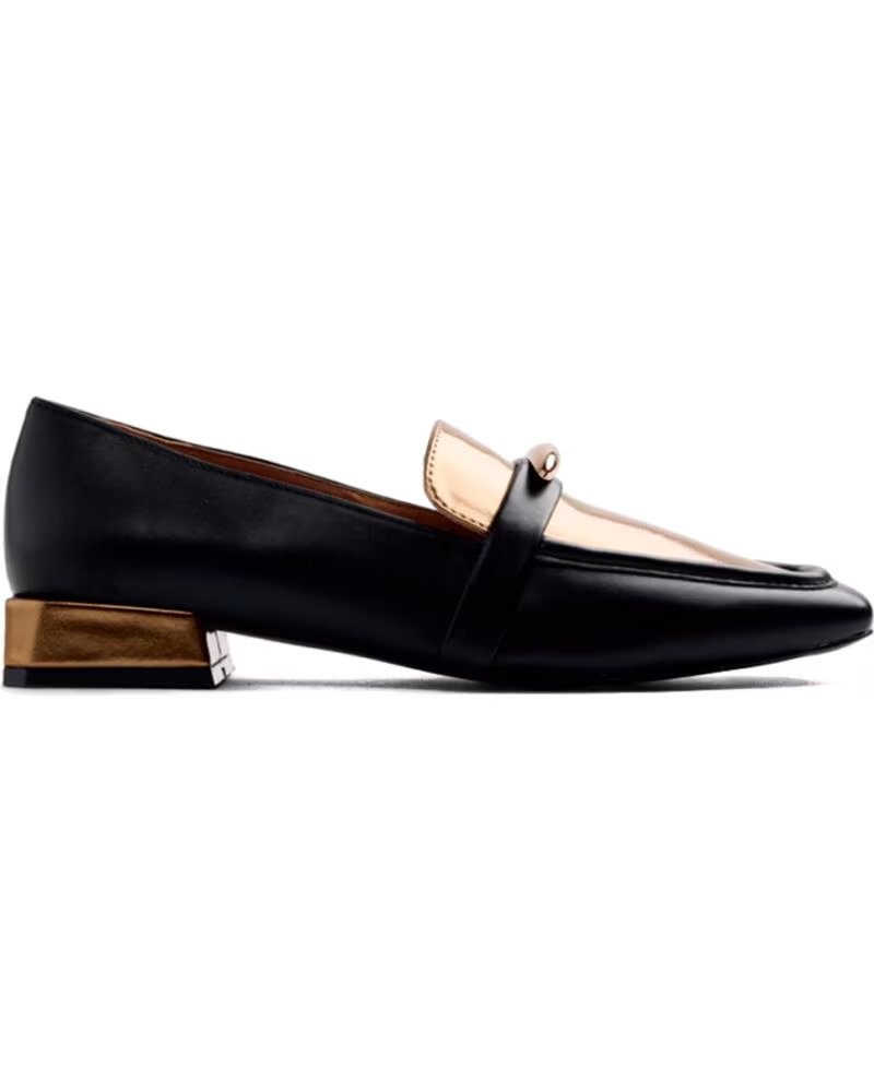 GIOSEPPO MOCASSIN 80156 CUIR CONTRASTE NEGRO