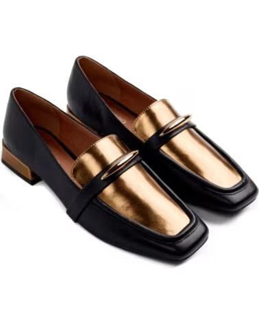 GIOSEPPO MOCASSIN 80156 CUIR CONTRASTE NEGRO