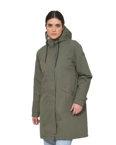 BATELA WASSERDICHTER BAUMWOLLMANTEL C3181 KHAKI VARIOS COLORES