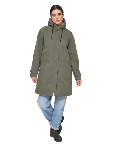 BATELA WASSERDICHTER BAUMWOLLMANTEL C3181 KHAKI VARIOS COLORES