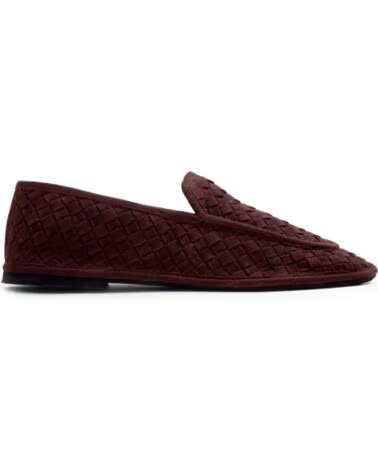 MOCASSINS POUR FEMME GIOSEPPO 80766 CUIR TRESSÉ MARRON