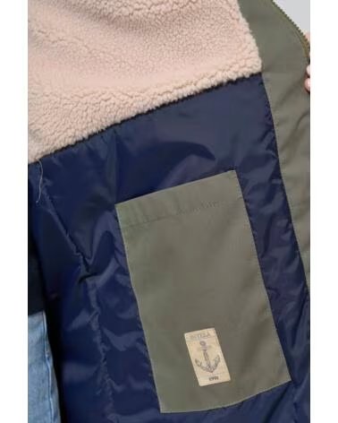 BATELA WASSERDICHTER BAUMWOLLMANTEL C3181 KHAKI VARIOS COLORES
