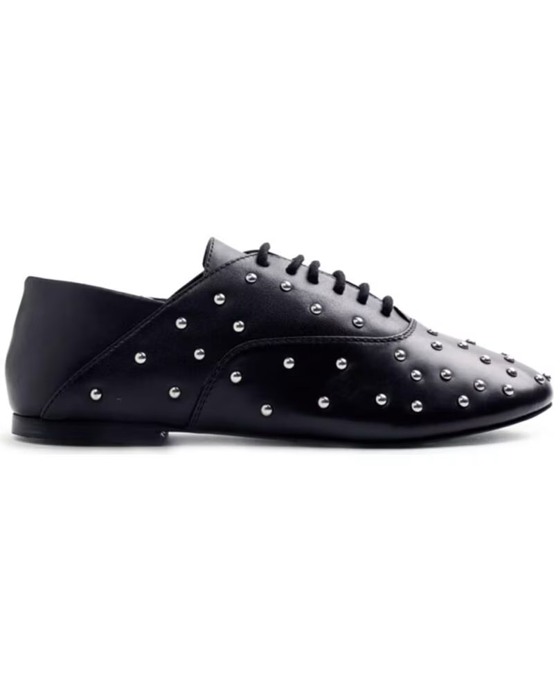 GIOSEPPO ZAPATO PLANO DE MUJER 80768 CON TACHAS NEGRO