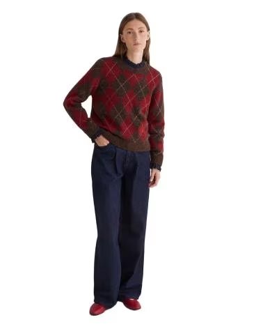 YERSE PULLOVER 45547 BRAUN UND ROT VARIOS COLORES