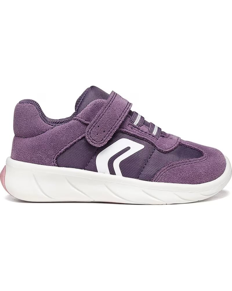 GEOX BARFUSS-SNEAKER FÜR MÄDCHEN B661JA FOOT-RUN CASUAL SPORT LTVIOLETWHITE