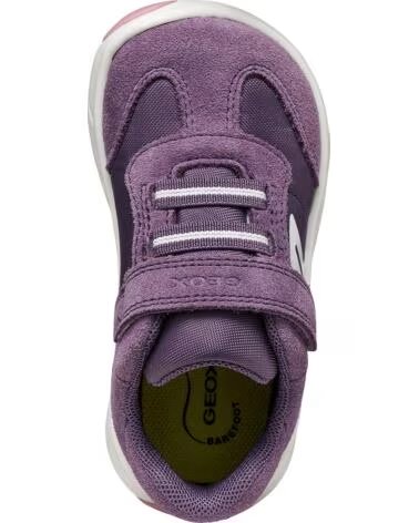 GEOX BARFUSS-SNEAKER FÜR MÄDCHEN B661JA FOOT-RUN CASUAL SPORT LTVIOLETWHITE