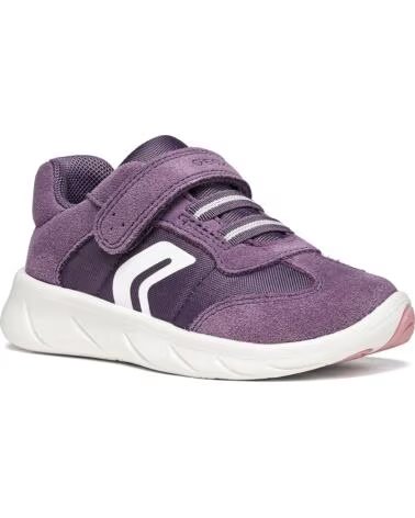 GEOX BARFUSS-SNEAKER FÜR MÄDCHEN B661JA FOOT-RUN CASUAL SPORT LTVIOLETWHITE