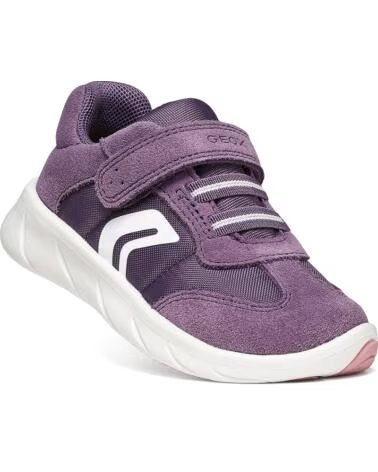 GEOX BARFUSS-SNEAKER FÜR MÄDCHEN B661JA FOOT-RUN CASUAL SPORT LTVIOLETWHITE