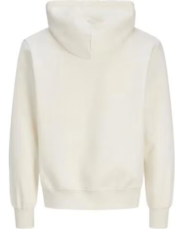 JACK AND JONES SUDADERA CON CAPUCHA JORFREDERIKSBERG MONOGRAM 12300022 BLANCO