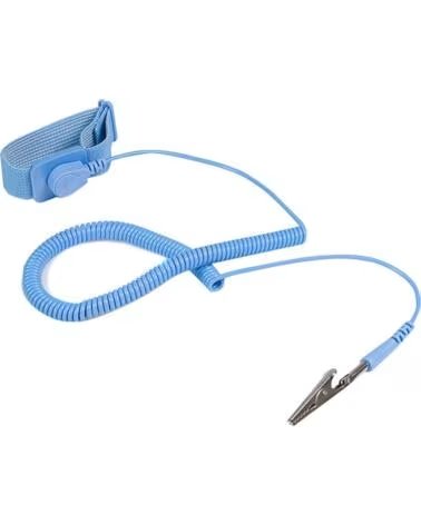 STARTECHCOM Pulsera antiestatica startech con cable a tierra 1 8m azul