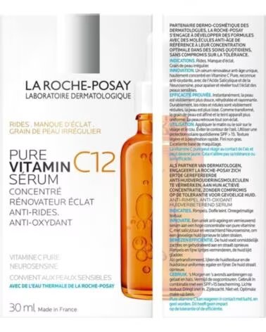 LA ROCHE-POSAY SÉRUM ANTIEDAD E ILUMINADOR PURE VITAMIN C12