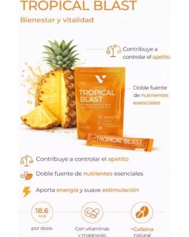 VALENTUS TROPICAL BLAST 30 SOBRES INDIVIDUALES PLAN 1 MES