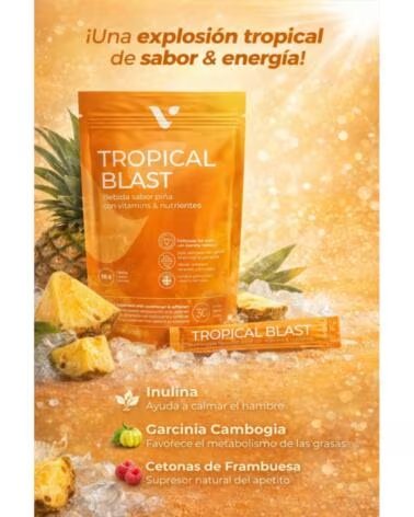 VALENTUS TROPICAL BLAST 30 SOBRES INDIVIDUALES PLAN 1 MES