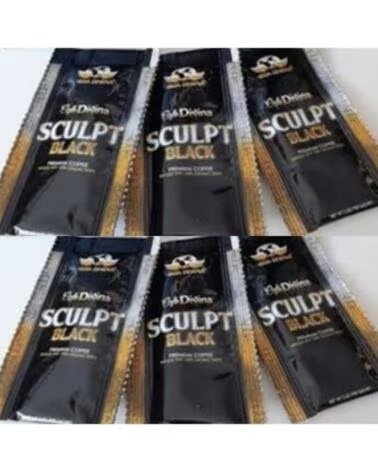 VIDA DIVINA CAFE SCULPT BLACK PLAN 6 DIAS 6 SOBRES