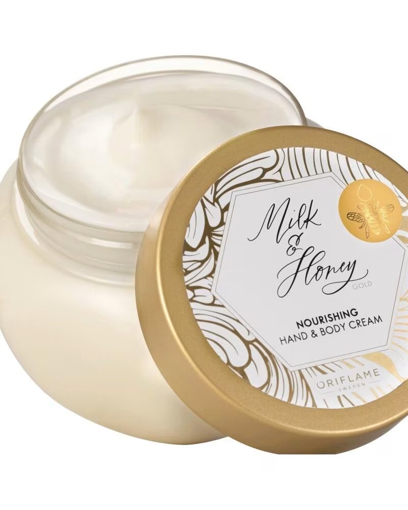 ORIFLAME MILK & HONEY GOLD CREMA NUTRITIVA PARA MANOS Y CUERPO
