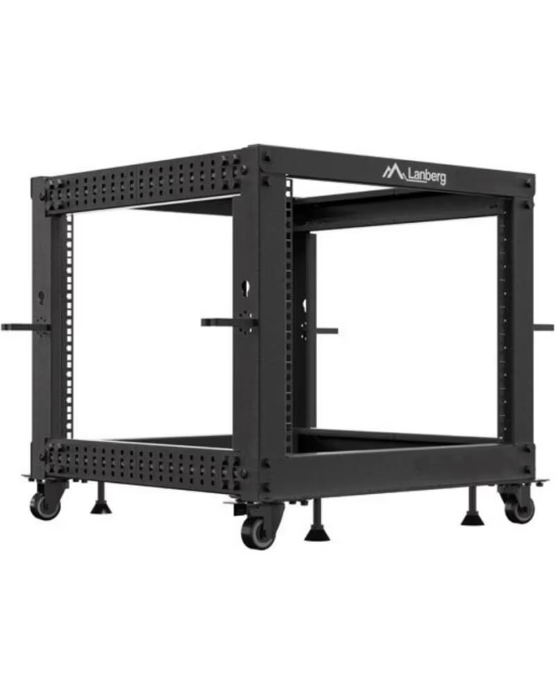 LANBERG ARMARIO ABIERTO RACK 19 9U 600X600 AJUSTABLE HASTA BLACK