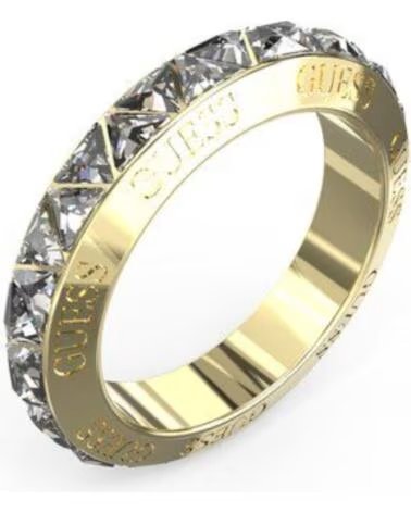 BAGUE GUESS JUBR04575JWYG56 DORÉE AVEC CRISTAUX