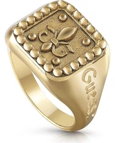 ANELLO CON SIGILLO GUESS UMR70005-66 DORATO