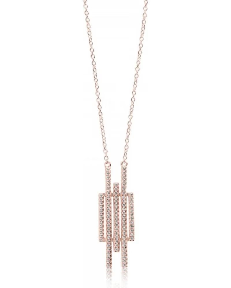 COLLIER SIF JAKOBS C0153-CZ-RG EN ARGENT PLAQUÉ OR ROSE AVEC ZIRCONES
