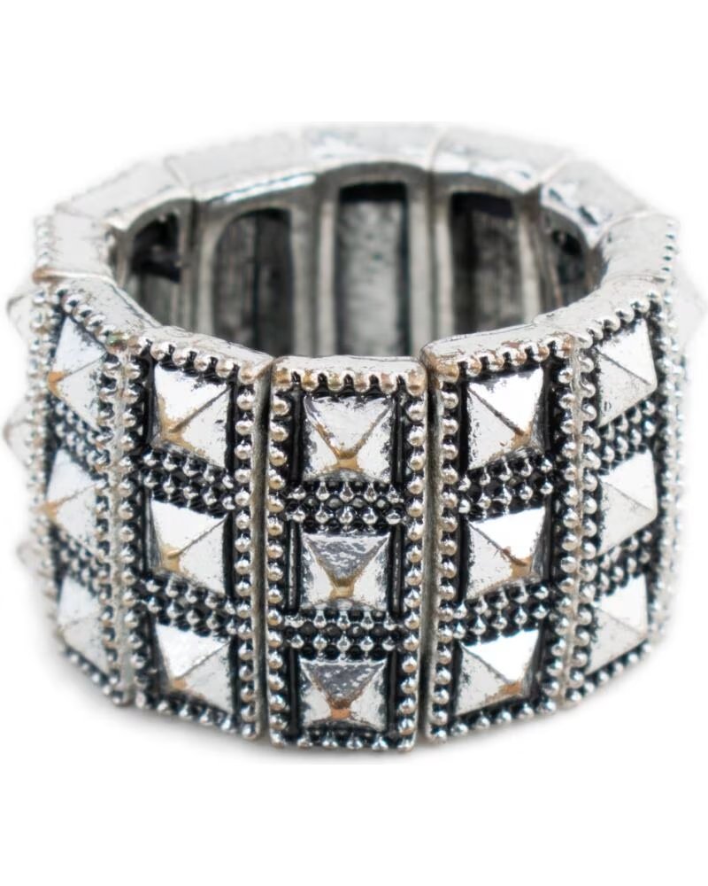 POLICE PJSTRETCH-16A ANELLO IN ACCIAIO INOSSIDABILE GRIGIO GRIS