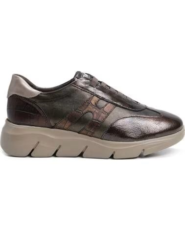 KOMBINIERTE LEDER-SNEAKER 24 HRS 27006 BRASS