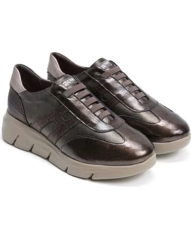 KOMBINIERTE LEDER-SNEAKER 24 HRS 27006 BRASS