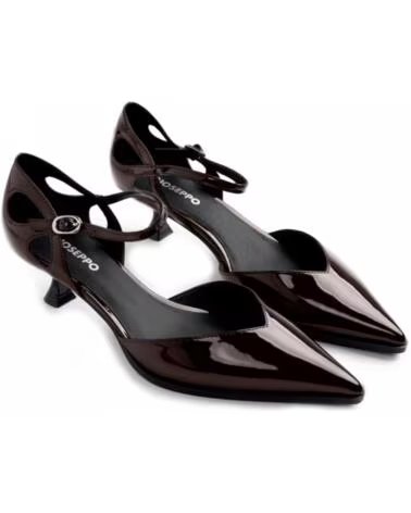 GIOSEPPO SCARPE CON TACCO E CINTURINO ALLA SCIGLIA 80803 MARRONE MARRON